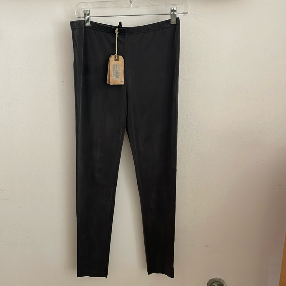 NWT All Saints Cupro Legging Bitter Black Sz 8  Beautiful soft slinky material